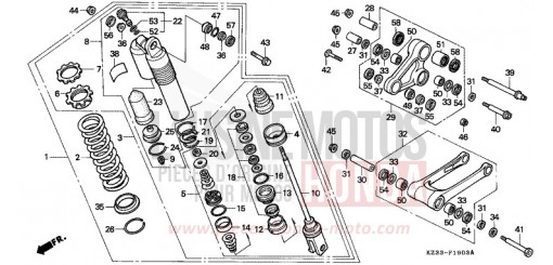 KISSEN, HINTEN CR250RR de 1994